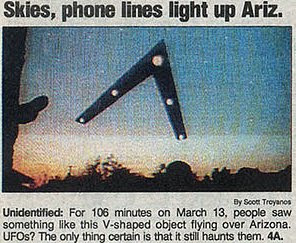 A black triangle UFO (Source: Wikipedia)